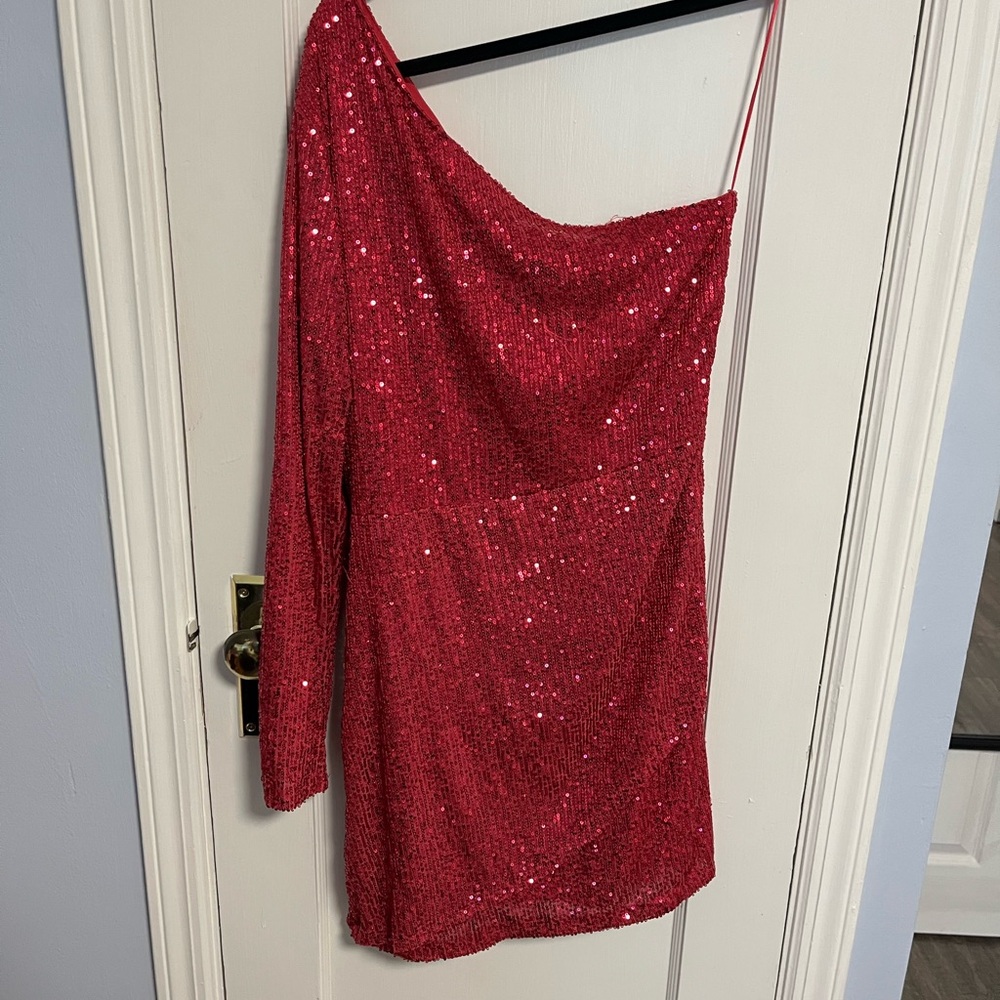 Aqua Pink Sequin Dress